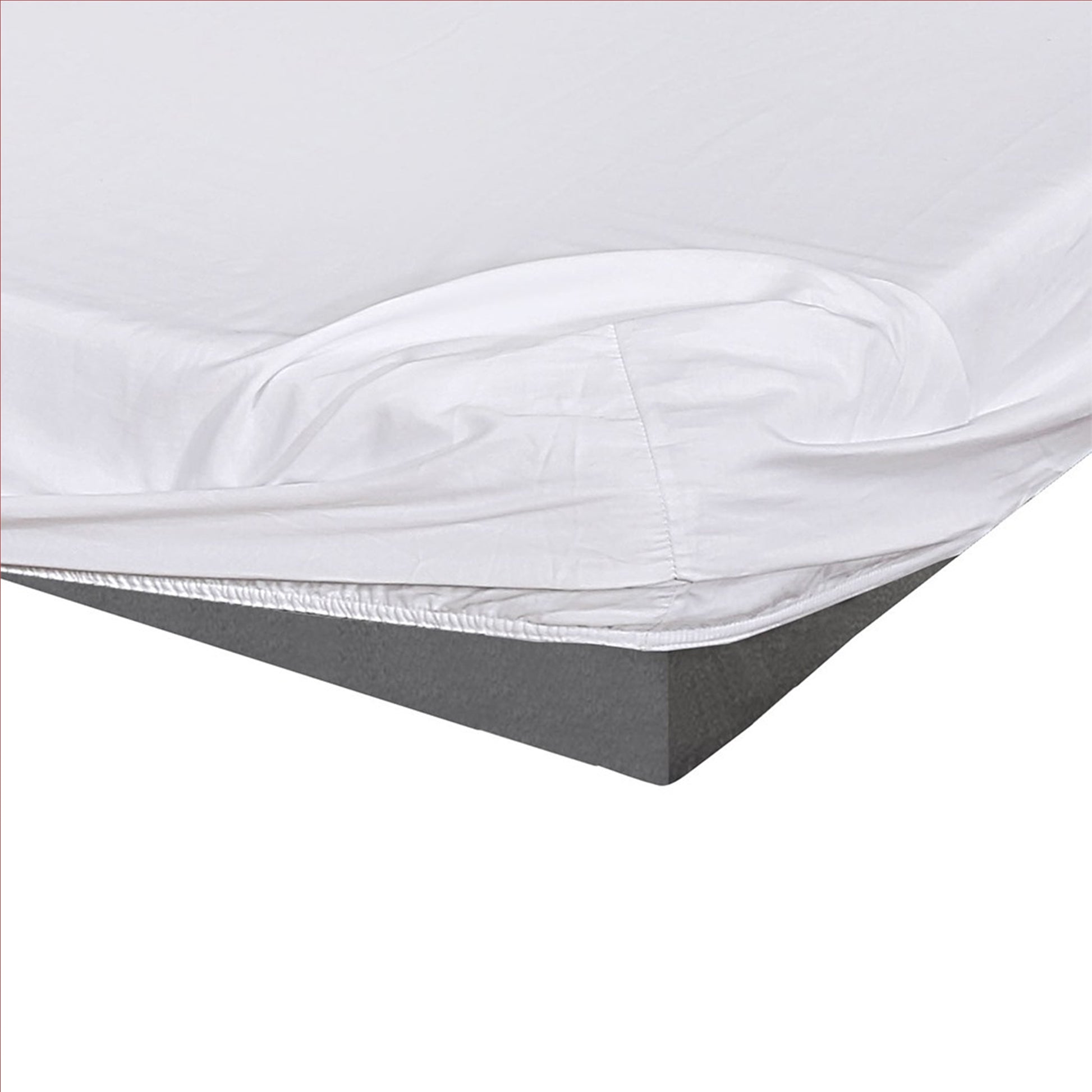 300 Thread Count White Silky Soft Satin Fitted Bed Sheets
