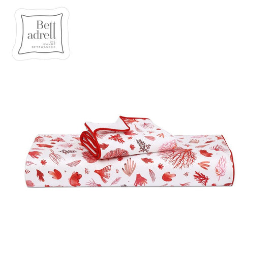 100% Cotton Percale Duvet Cover Set Coral