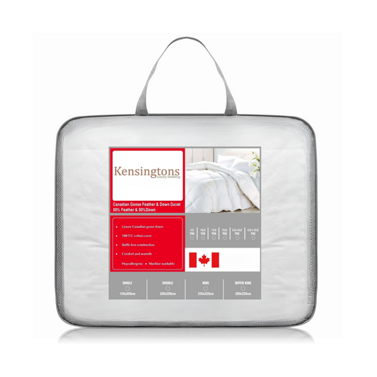 Canadian Feather & Goose Down Duvets - 4.5 Tog