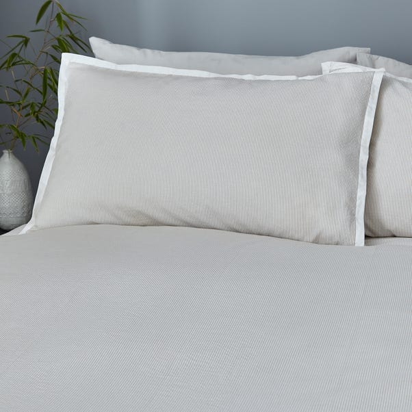 Seersucker Duvet Cover Bedding Set With Pillowcase