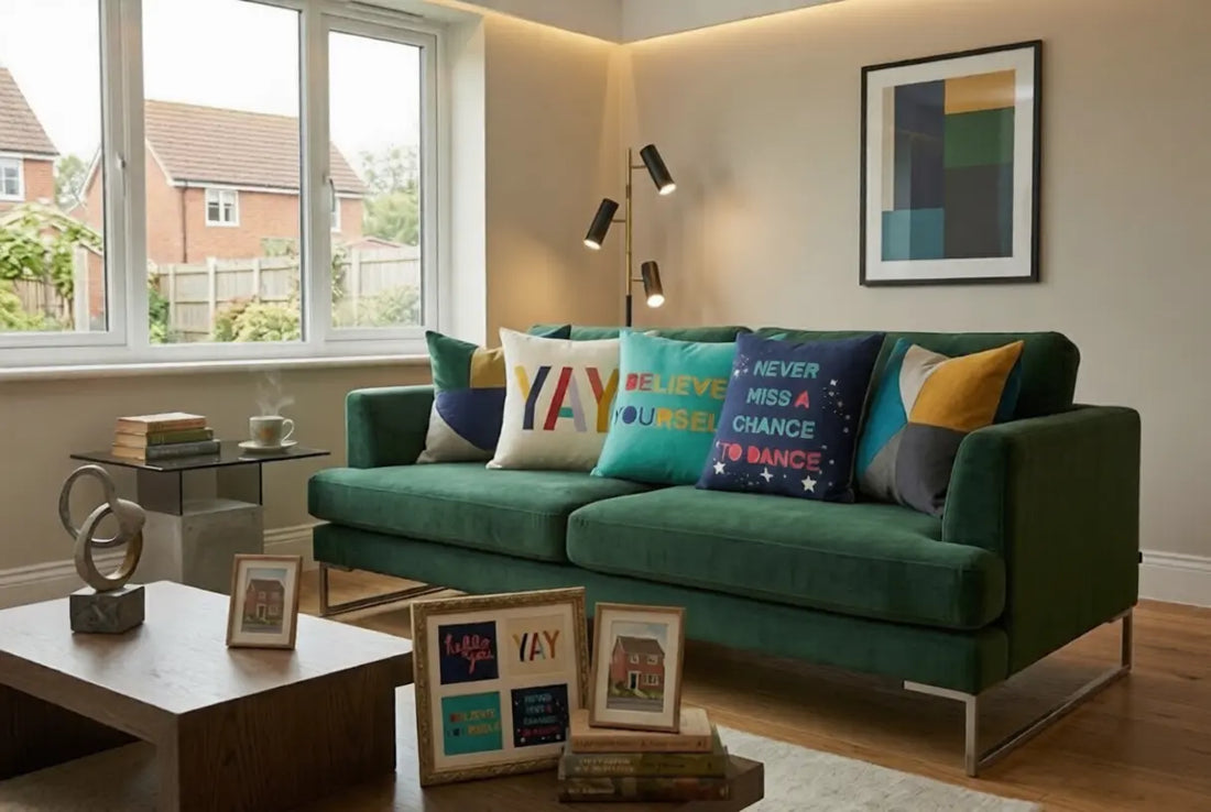 100% Recycled Printed Cushion UK | Eco-Friendly Cushion for Home