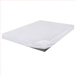 300 Thread Count White Silky Soft Satin Fitted Bed Sheets