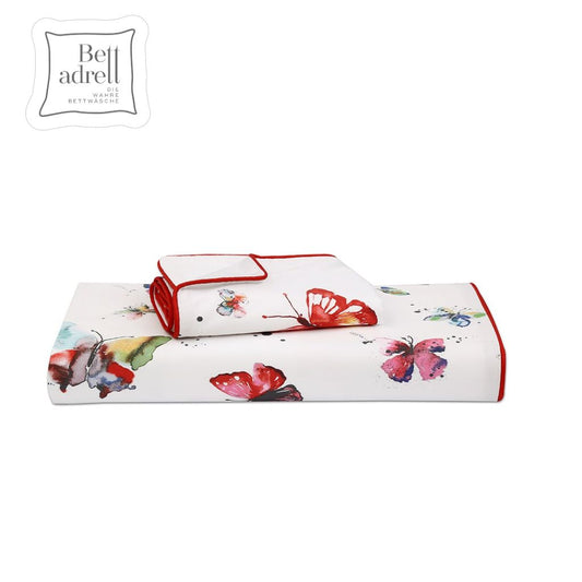 100% Percale Cotton Duvet Cover Set Butterfly