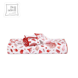 400TC 100%Cotton Percale Duvet Cover Set Coral