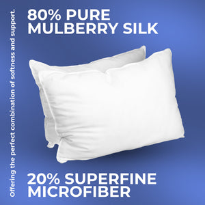 400 T/C Egyptian Cotton Cover Mulberry Silk Blended Pillows