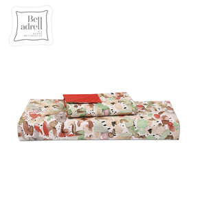 400TC 100% Percale Cotton Duvet Cover Set Pebbles