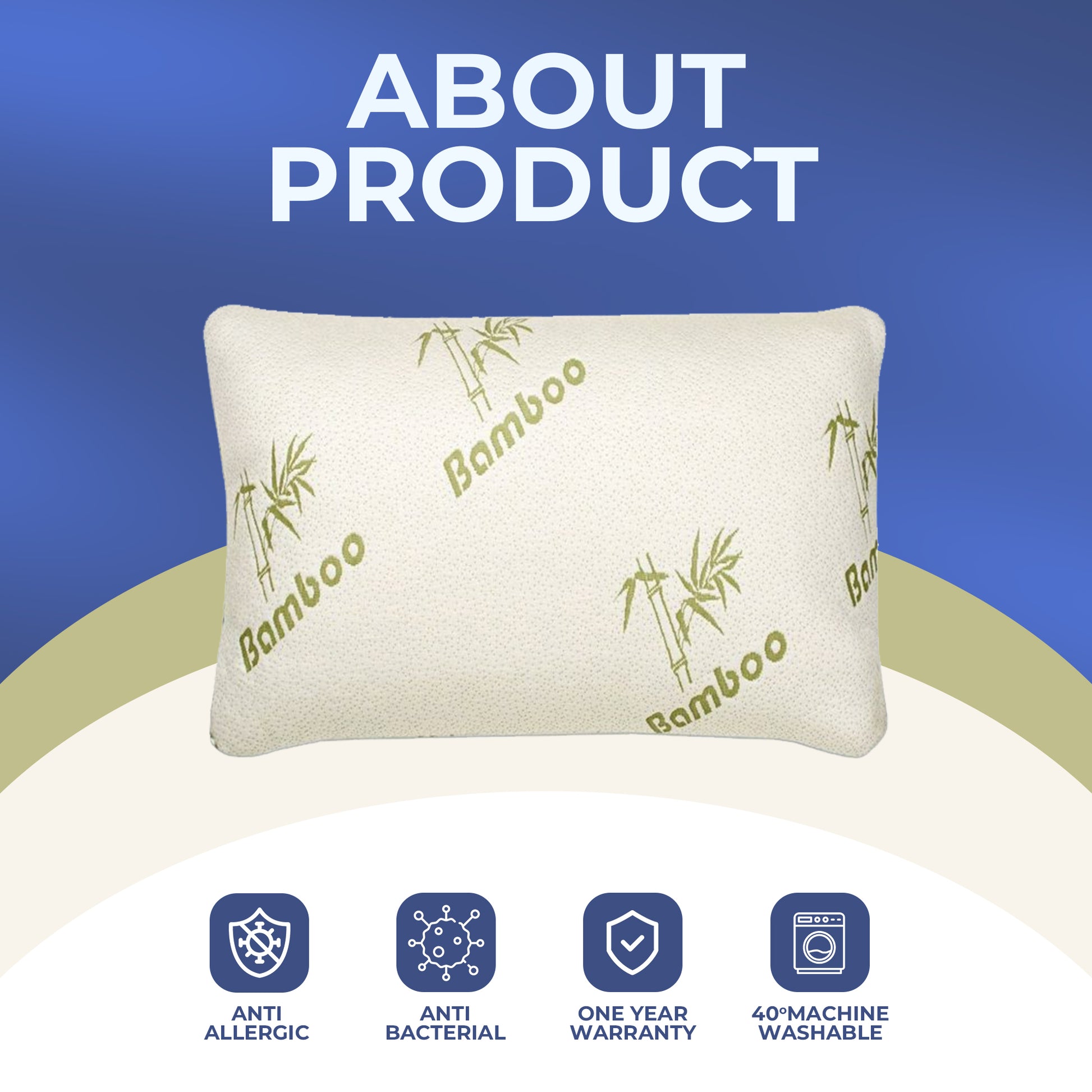 100% Natural Bamboo Pillow