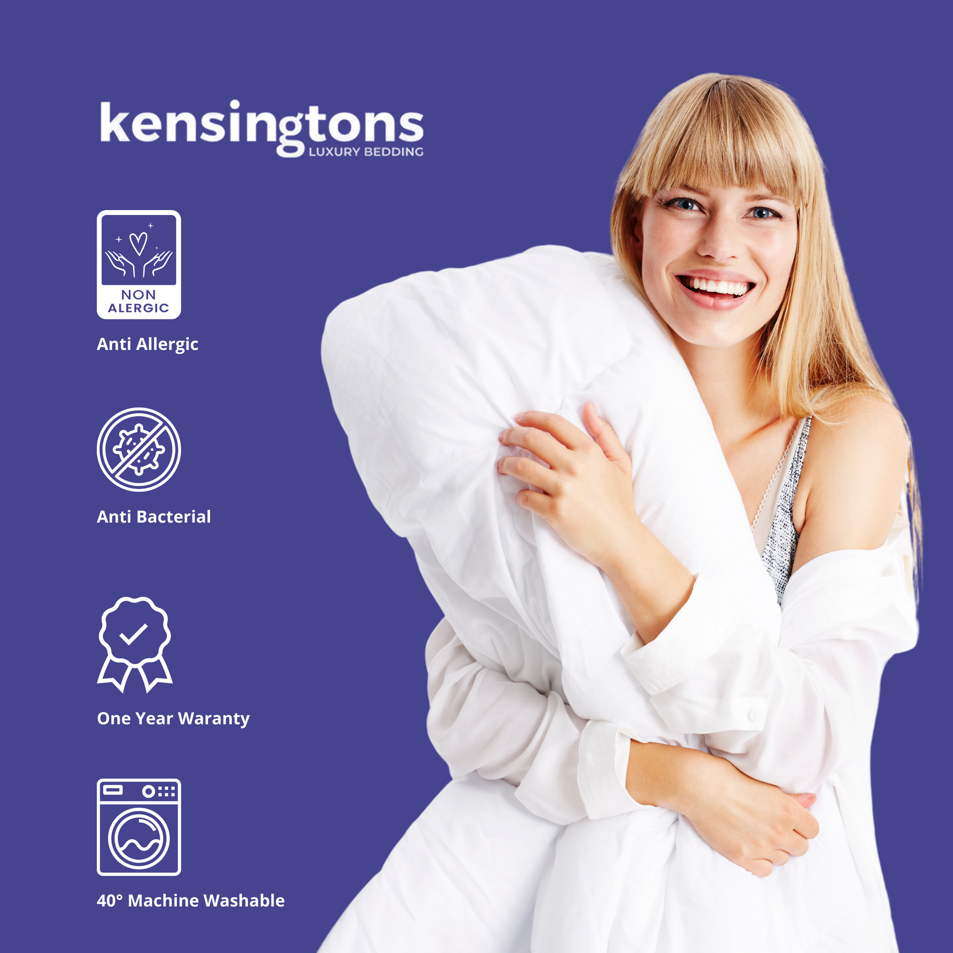 100% Mulberry Silk Duvets - 15 Tog
