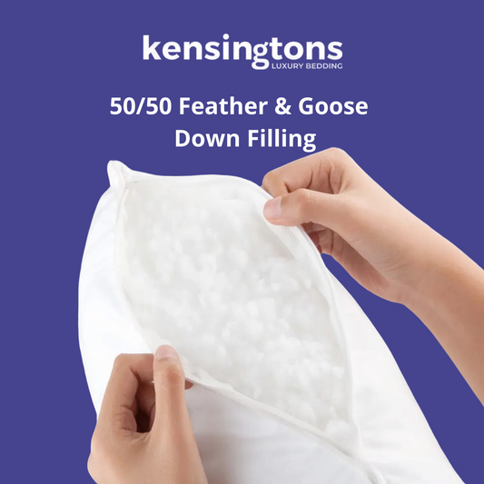Hungarian Goose Feather Down Box Pillow