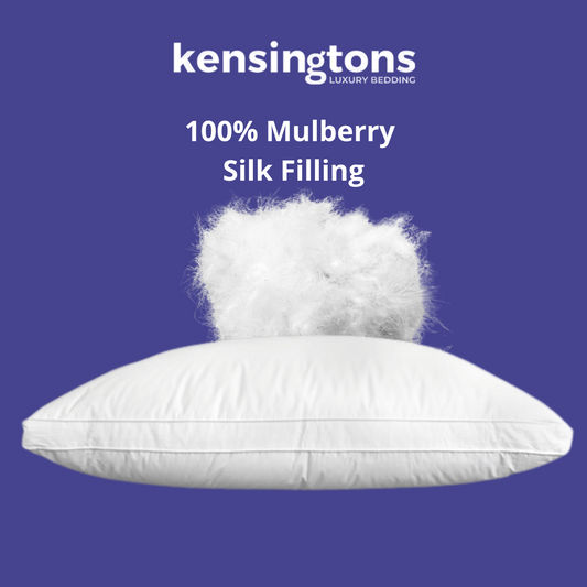 Egyptian Cotton Cover Luxury Silk Mulberry Filled Pillows 1300G