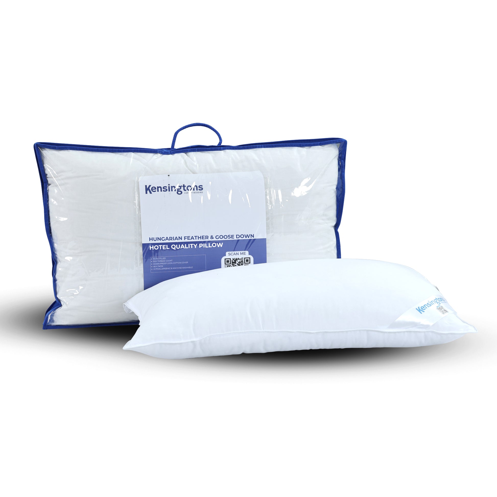 Hungarian Feather & Goose Down Pillow - Hotel Quality