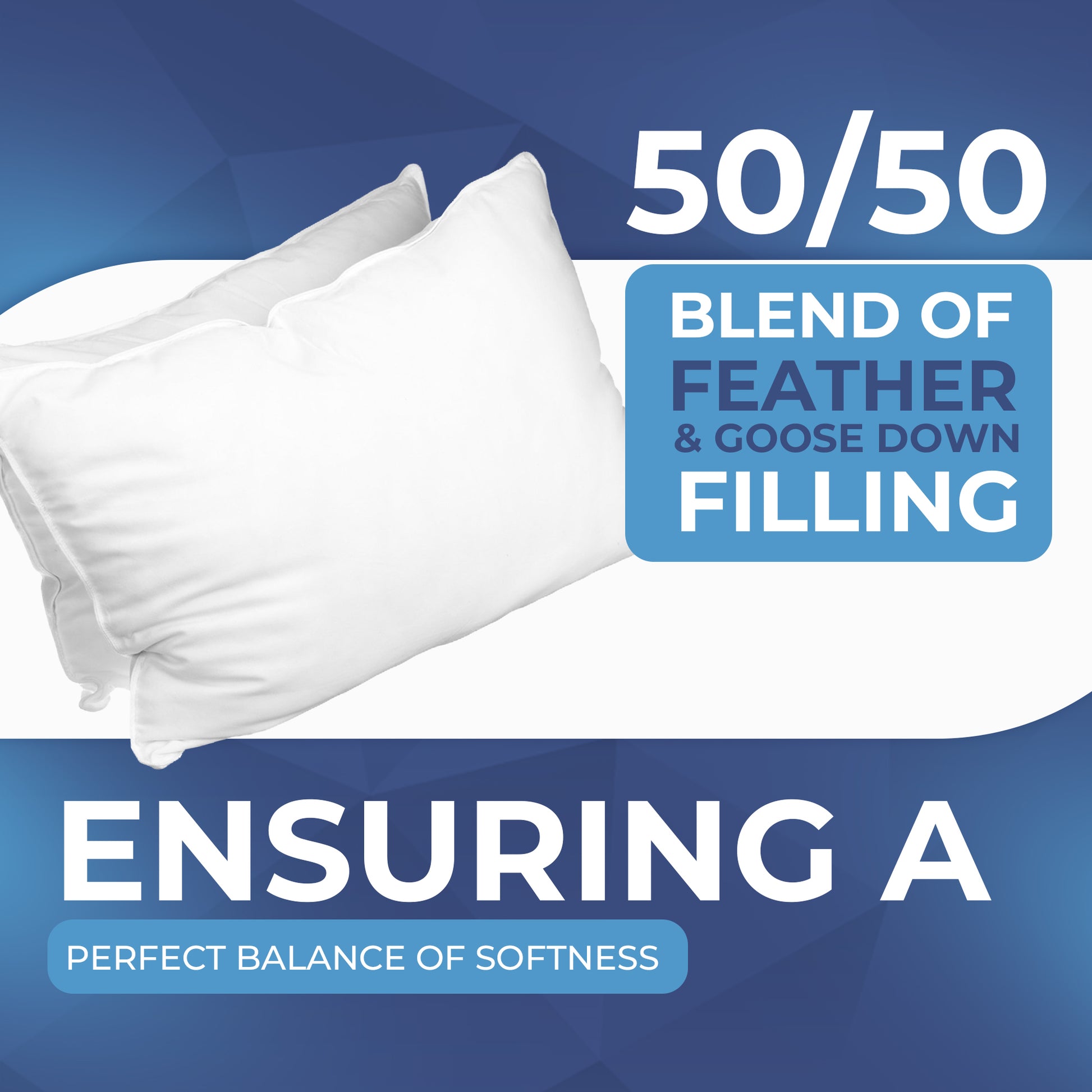 Hungarian Feather & Goose Down Pillow - Hotel Quality