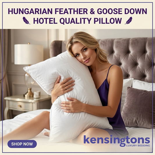 Hungarian Feather & Goose Down Pillow - Hotel Quality