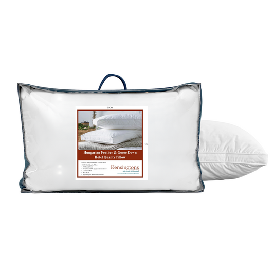Hungarian Goose Feather Down Box Pillow