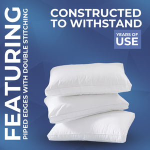 100% Pure Silk Mulberry Filled Pillows 1300G with 400 T/C Egyptian Cotton Cover