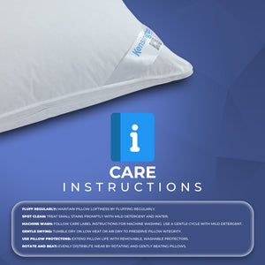 100% Pure Silk Mulberry Filled Pillows 1300G with 400 T/C Egyptian Cotton Cover