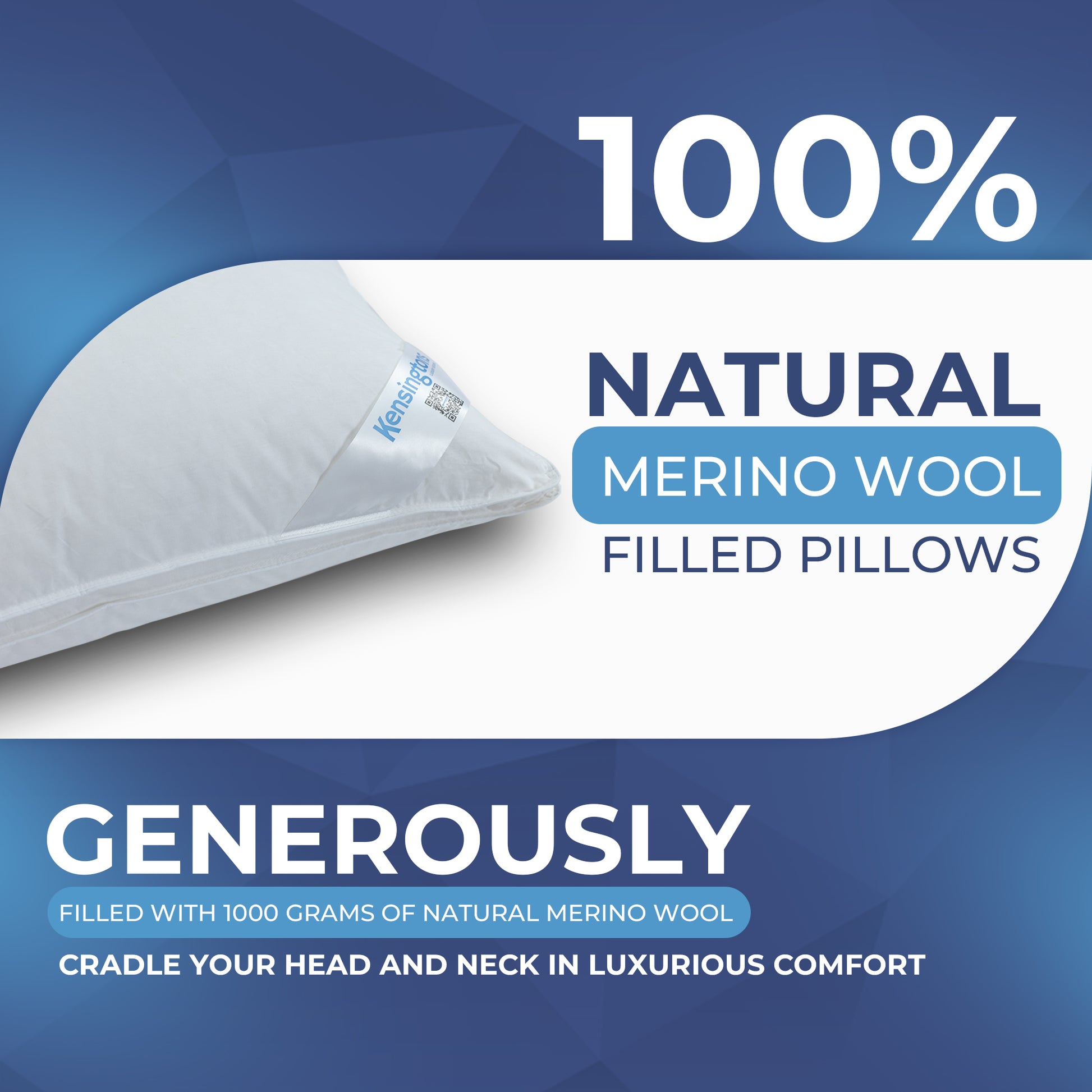 Merino Wool Filled Pillow