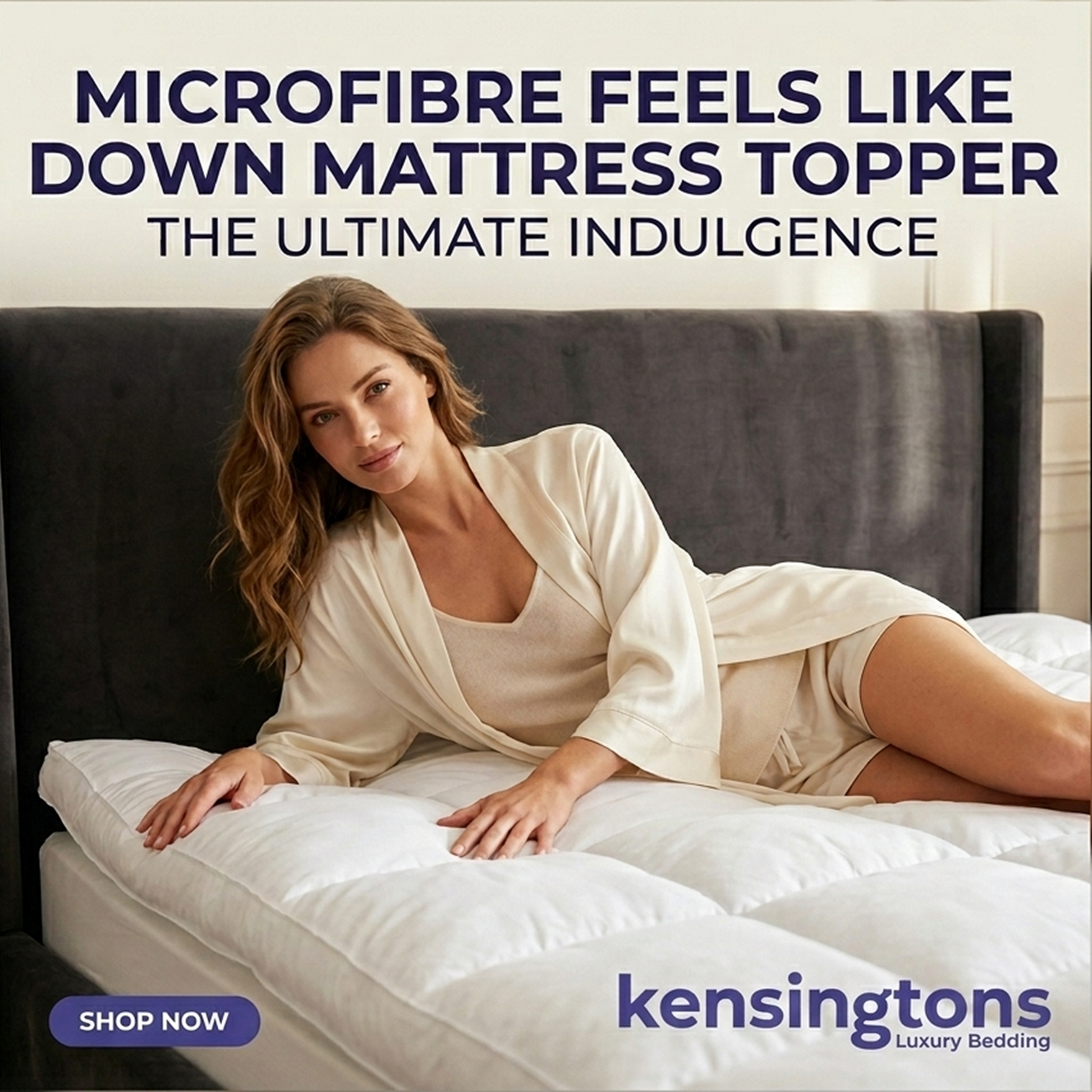 Microfibre Feels Like Down Mattress Topper 500G