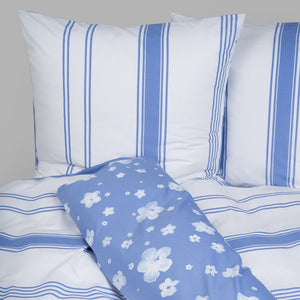 400TC 100% Percale Cotton Duvet Cover Set Stripe Design 1