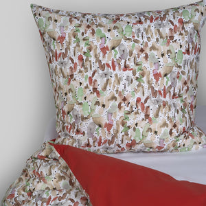 400TC 100% Percale Cotton Duvet Cover Set Pebbles