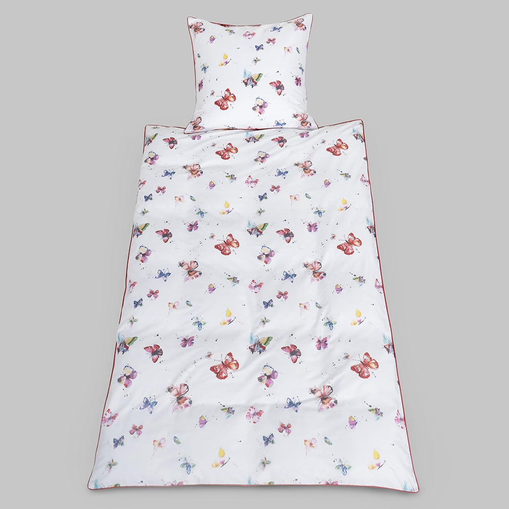 400TC 100% Percale Cotton Duvet Cover Set Butterfly