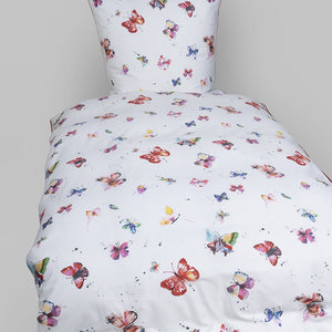 400TC 100% Percale Cotton Duvet Cover Set Butterfly