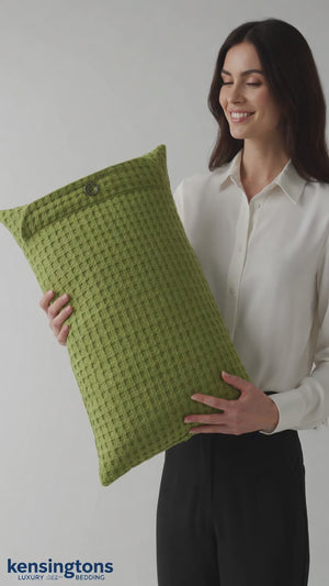 Waffle Boudoir Cushion 100% Recycled