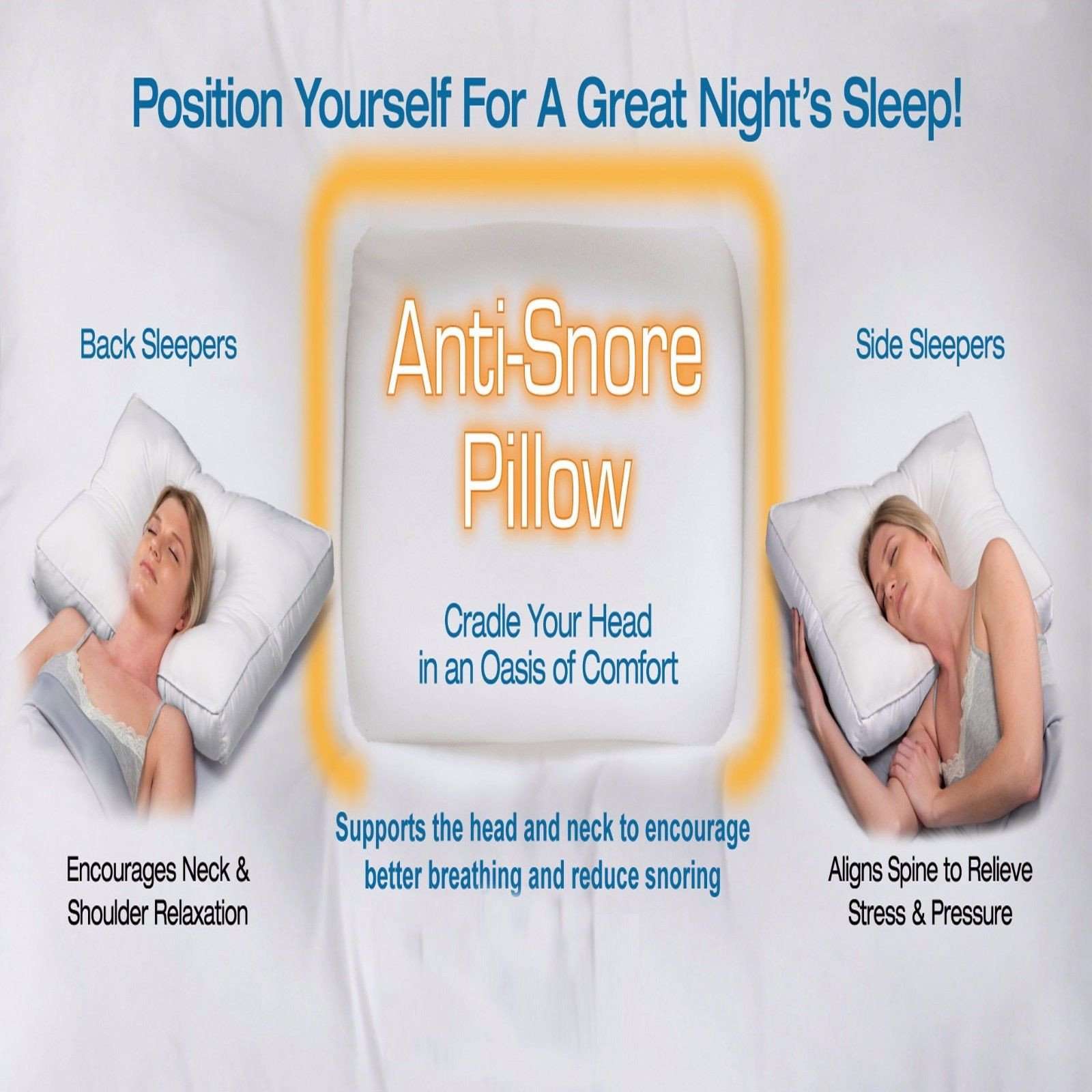 Anti Snore Pillow Kensingtons bedding UK