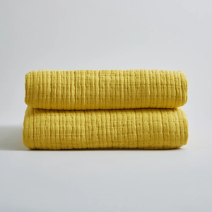 100% Recycled Cotton Muslin Throw Blankets